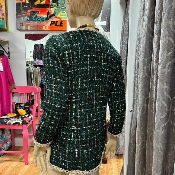 NWT M Aris A Green Tweed Jacket - Picture 4 of 5